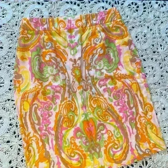 J Crew 100% linen pencil skirt - Picture 4 of 7